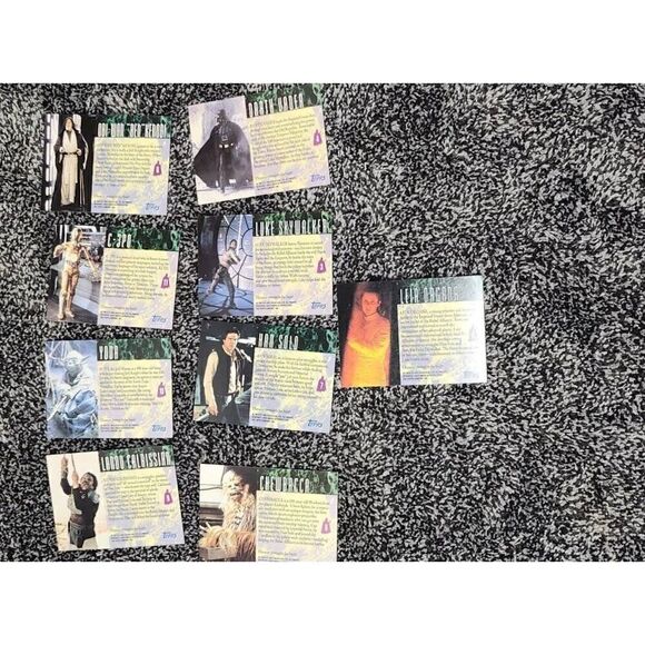 1993 Topps Star Wars Galaxy Trading Card Lot QTY:9 - Picture 5 of 7